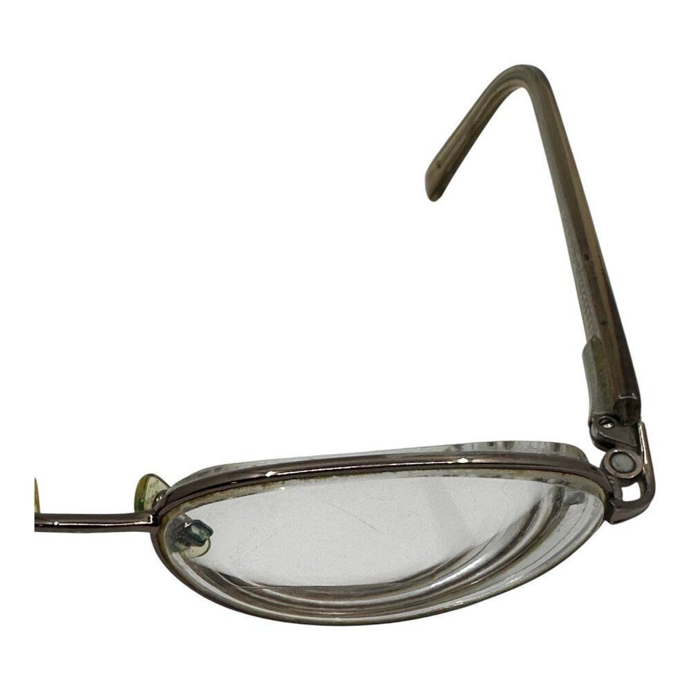Oval Brown Frame Reading Eyeglasses Vintage Oval  Spectacles AS/IS - Picture 3 of 12